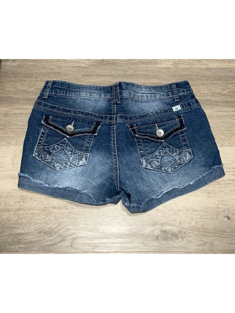 L.e.i. Ashley Lowrise Denim Shorts Junior Size 9